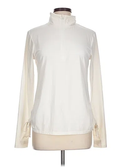 Pre-owned Layer 8 Long Sleeve Blouse In Ivory