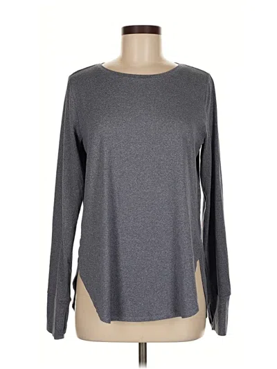 Pre-owned Layer 8 Long Sleeve T-shirt In Gray