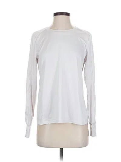 Pre-owned Layer 8 Long Sleeve T-shirt In White