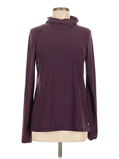 Pre-owned Layer 8 Long Sleeve Top Burgundy Cowl Neck Tops