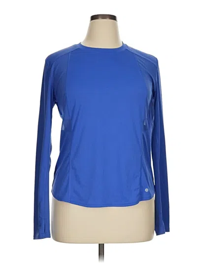 Pre-owned Layer 8 Long Sleeve T-shirt In Blue