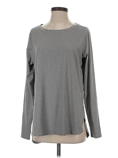 Pre-owned Layer 8 Long Sleeve T-shirt In Gray