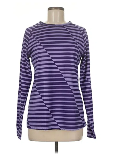 Pre-owned Layer 8 Long Sleeve T-shirt In Purple