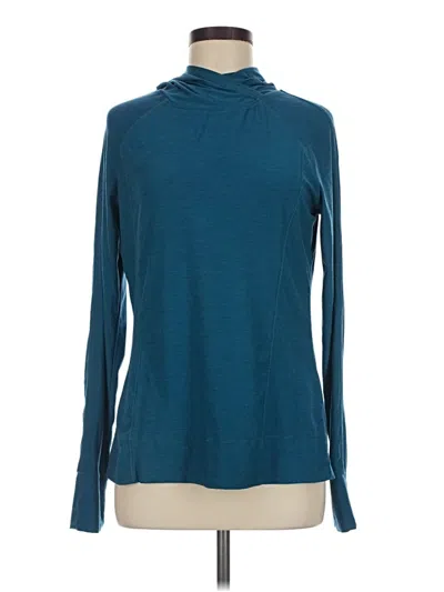 Pre-owned Layer 8 Long Sleeve Turtleneck In Teal