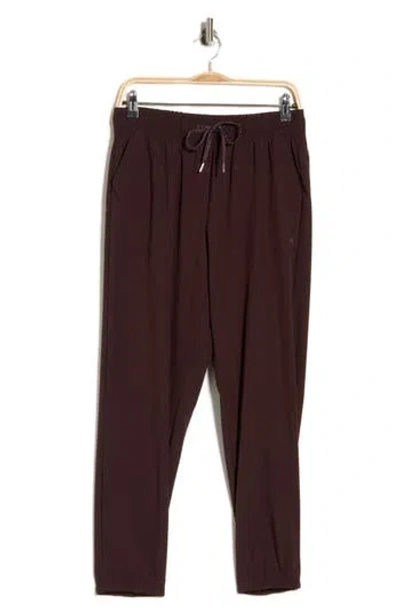 Layer 8 Napa Crop Joggers In Brown