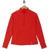 Layer 8 Northbound Cold Gear Quarter Zip Pullover In Red