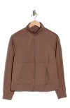 Layer 8 Perfect Piping Jacket In Brown