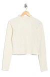 Layer 8 Power Heat Base Layer Long Sleeve Crop Pullover In White
