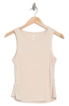 Layer 8 Ruched Active Tank In Canvas Heather