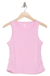 Layer 8 Ruched Active Tank In Pastel Lavender Heather
