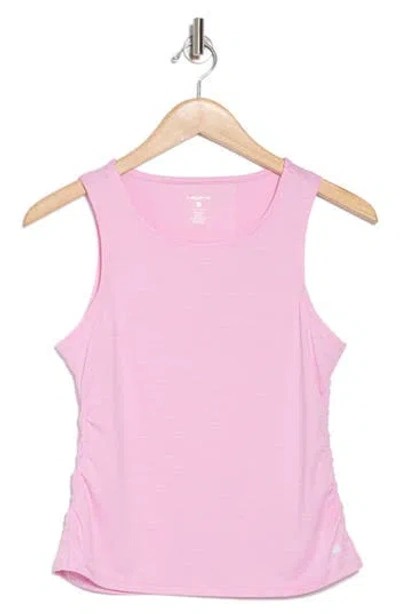 Layer 8 Ruched Active Tank In Pastel Lavender Heather