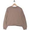 Layer 8 Scuba Sweatshirt In Brown
