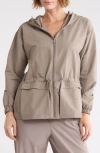 Layer 8 Seaside Woven Jacket In Driftwood
