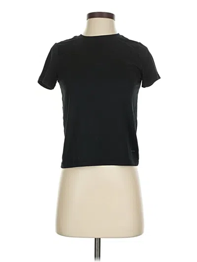 Pre-owned Layer 8 Short Sleeve Turtleneck In Black