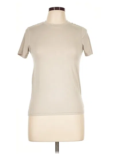 Pre-owned Layer 8 Short Sleeve Turtleneck In Tan