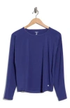 Layer 8 Skyler Long Sleeve Top In Blue