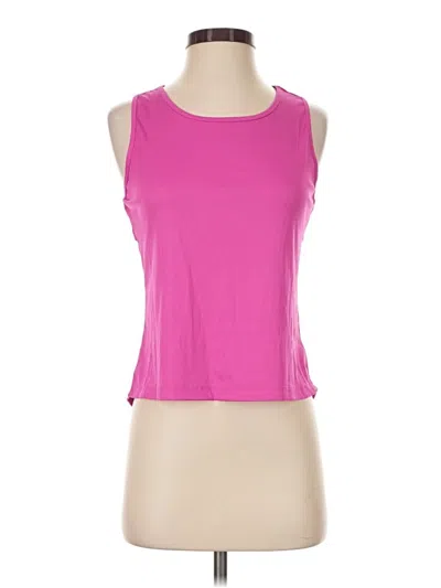 Pre-owned Layer 8 Sleeveless Top Pink Scoop Neck Tops