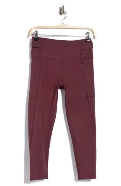 Layer 8 Stash Dash Capri Leggings In Purple