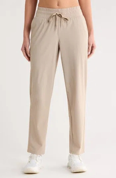 Layer 8 Tapered Straight Leg Pull-on Pants In Neutral