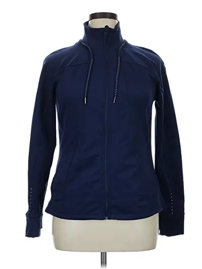 Pre-owned Layer 8 Track Jacket In Blue