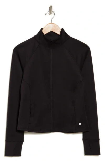 Layer 8 Walkaway Knit Running Jacket In Black