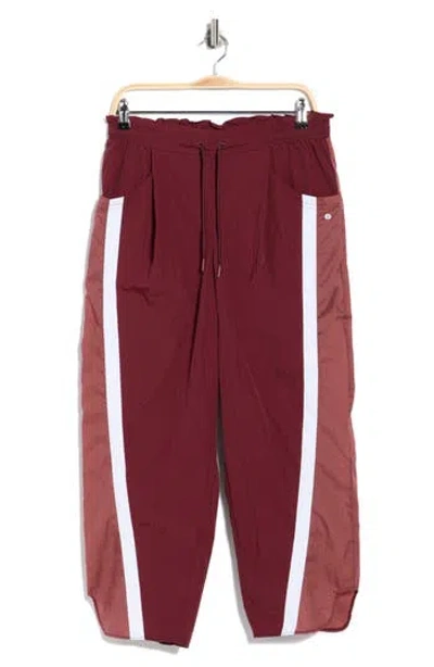 Layer 8 Whitney Woven Pants In Burgundy