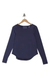 Layer 8 Wisdom Long Sleeve Performance T-shirt In Blue