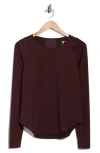 Layer 8 Wisdom Long Sleeve Performance T-shirt In Brown