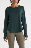 Layer 8 Wisdom Long Sleeve Performance T-shirt In Green