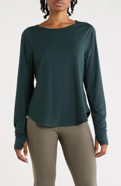 Layer 8 Wisdom Long Sleeve Performance T-shirt In Green