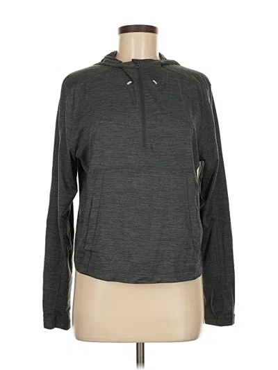 Pre-owned Layer 8 Zip Up Hoodie In Gray
