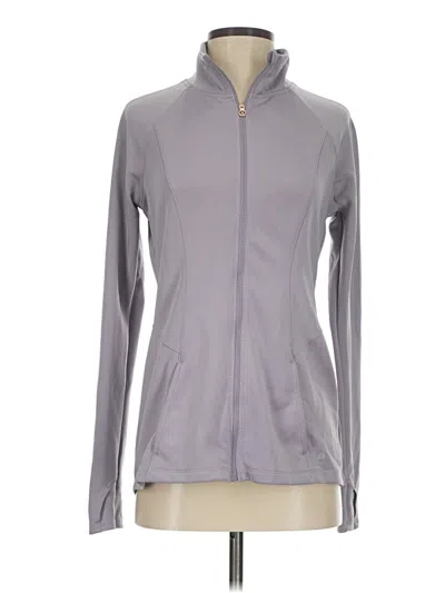 Pre-owned Layer 8 Zip Up Hoodie In Gray