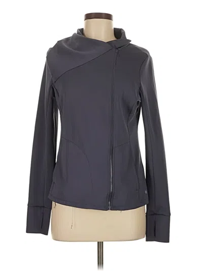 Pre-owned Layer 8 Zip Up Hoodie In Gray