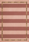 .layered Alice Crawley Bamboo Stripe Terracotta 5'11" X 8'10"