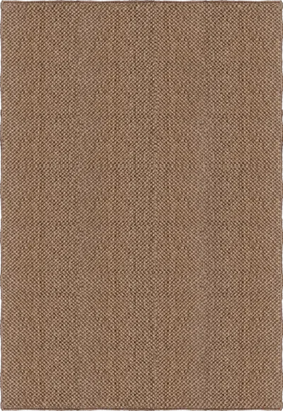 Layered Basket Weave Sisal Brown Sample 20" X 20"