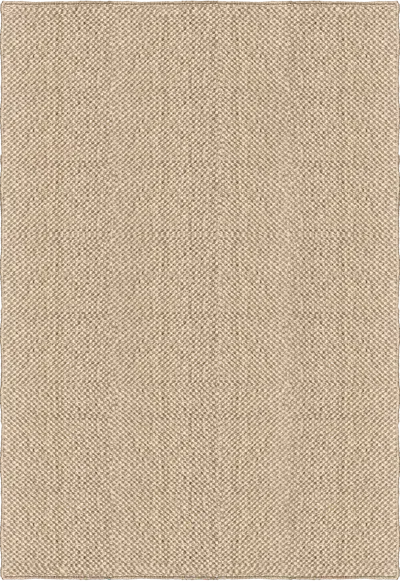 Layered Basket Weave Sisal Natural Sample 20" X 20" In Neutral