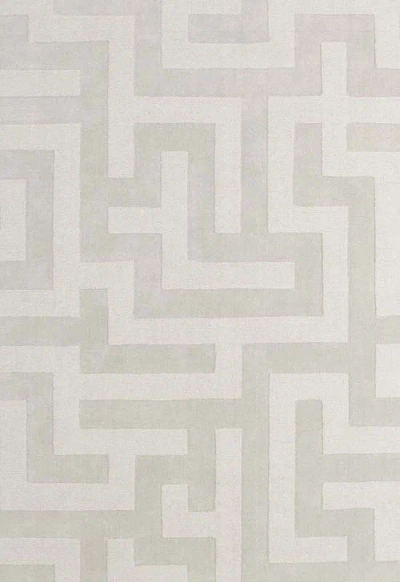 Layered Byzantine Grande Light Oatmeal Sample 20" X 20" In Gray