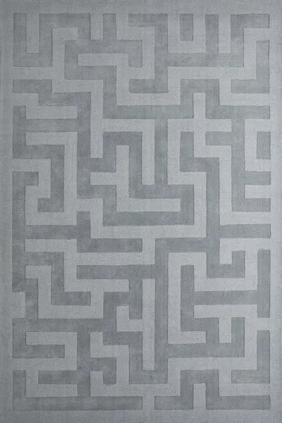 Layered Byzantine Misty Sky 9'10" X 13'1" In Gray