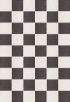 .layered Chess Black And White 6'7" X 9'10"