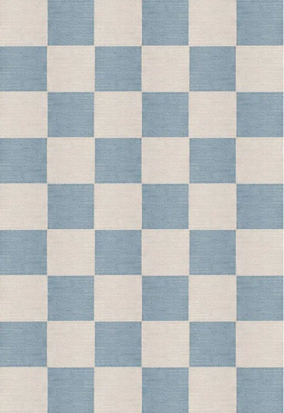 Layered Chess Cornflower Blue Sample 4" X 7"