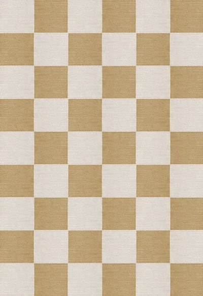 Layered Chess Harvest Yellow Sample 4" X 7" In Brown