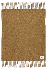 .layered Chunky Mohair Blanket Ochre 4'7" X 6'7"