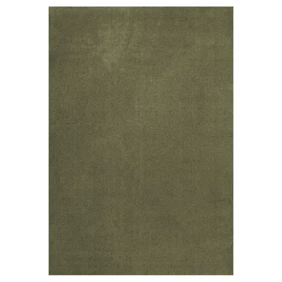 Pre-owned Layered Classic Wool Rug Capulet Olive By , Hand-woven Scandinavian Design In Gray