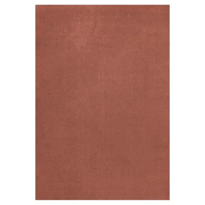 Pre-owned Layered Classic Wool Rug Red Ochre By , Hand-woven Scandinavian Design