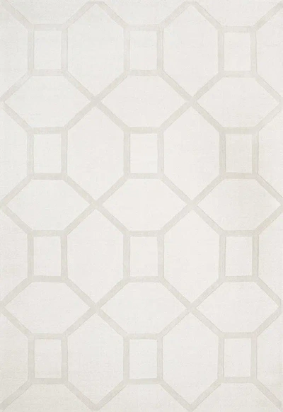 Layered Entrance Bone White Rug 300 X 400 Cm In Neutral
