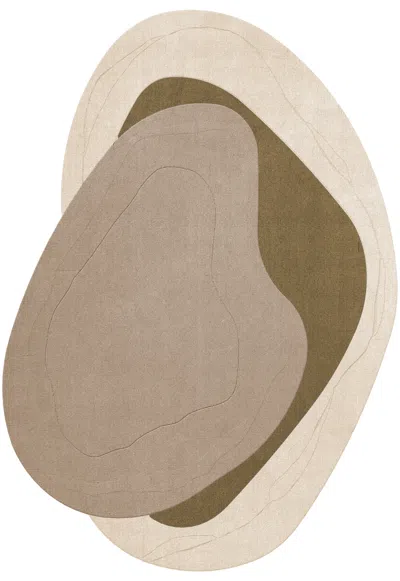 Layered Erik Bratsberg Lozza Olive 7'6.5" × 9'10" In Brown