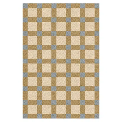 Pre-owned Layered Evelina Kroon Jute Rug By , Hand-woven, Scandinavian Design In Sand