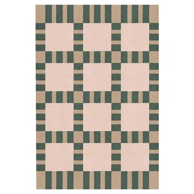 Pre-owned Layered Evelina Kroon Jute Rug In Korean Chives By , Hand-woven Modern Design In Sand