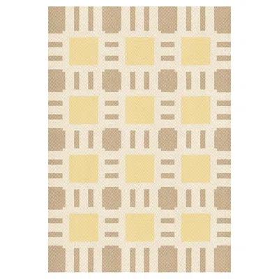 Pre-owned Layered Evelina Kroon Jute Rug In Sunny Side Up By , Hand-woven Modern Design In Sand