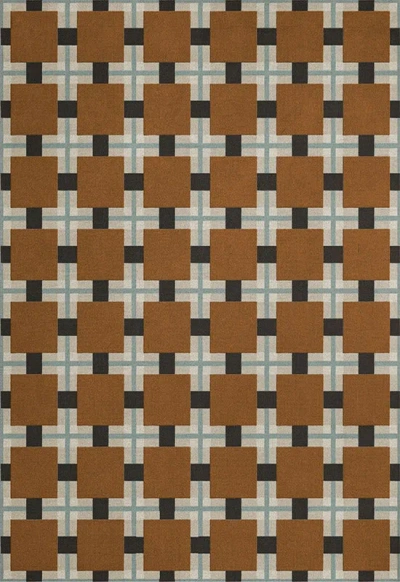 Layered Evelina Kroon Ochre Fields Sample 4" X 7" In Brown